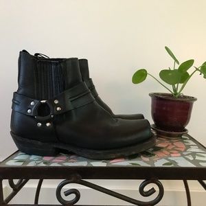 Black Ankle Boots Square Toe - Sancho